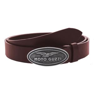 "Moto Guzzi" rudas odinis diržas su sagtimi