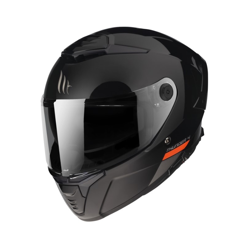 MT FF118SV Thunder 4 SV integralus motociklininko šalmas juodas blizgus