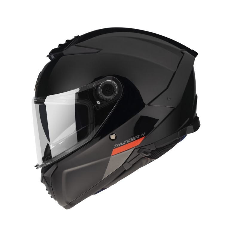 MT FF118SV Thunder 4 SV integralus motociklininko šalmas juodas blizgus