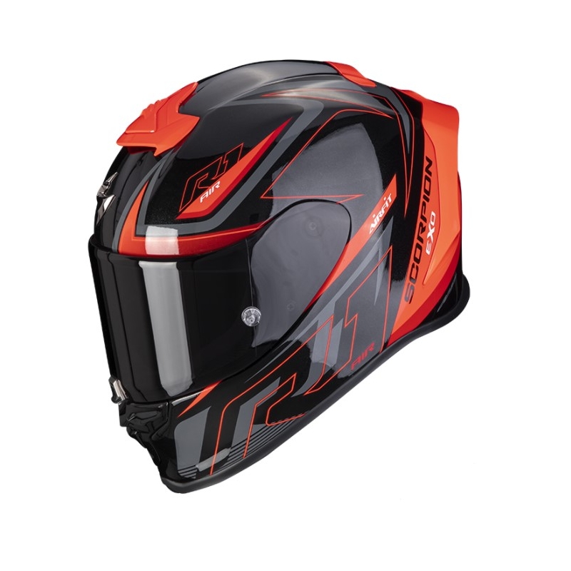 Integrální přilba na motorku Scorpion EXO-R1 EVO Air Gaz černo-červená