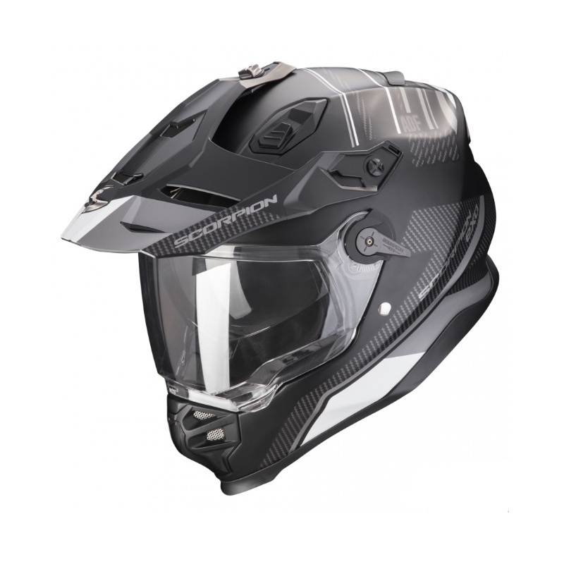 Enduro přilba na motorku SCORPION ADF-9000 AIR Desert černo-stříbrná výprodej