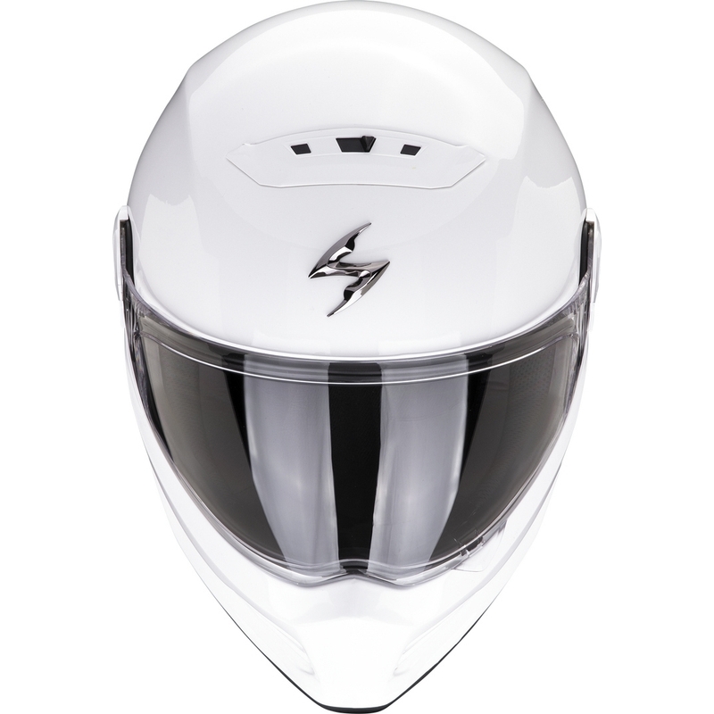 Integruotas motociklininko šalmas SCORPION COVERT FX baltas