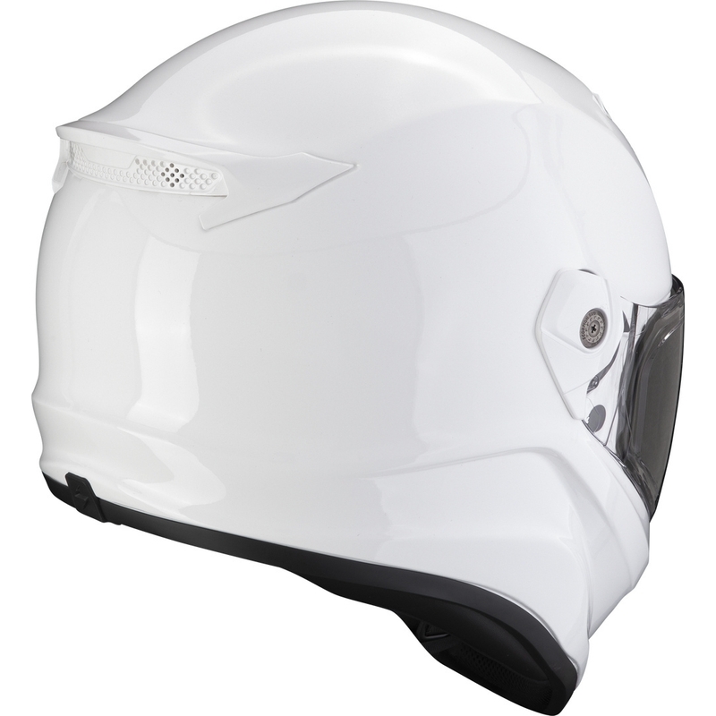 Integruotas motociklininko šalmas SCORPION COVERT FX baltas