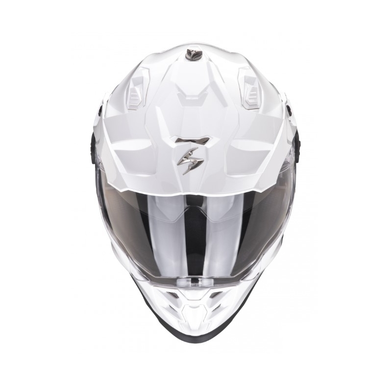 Enduro motociklininko šalmas SCORPION ADF-9000 AIR Solid pearl white