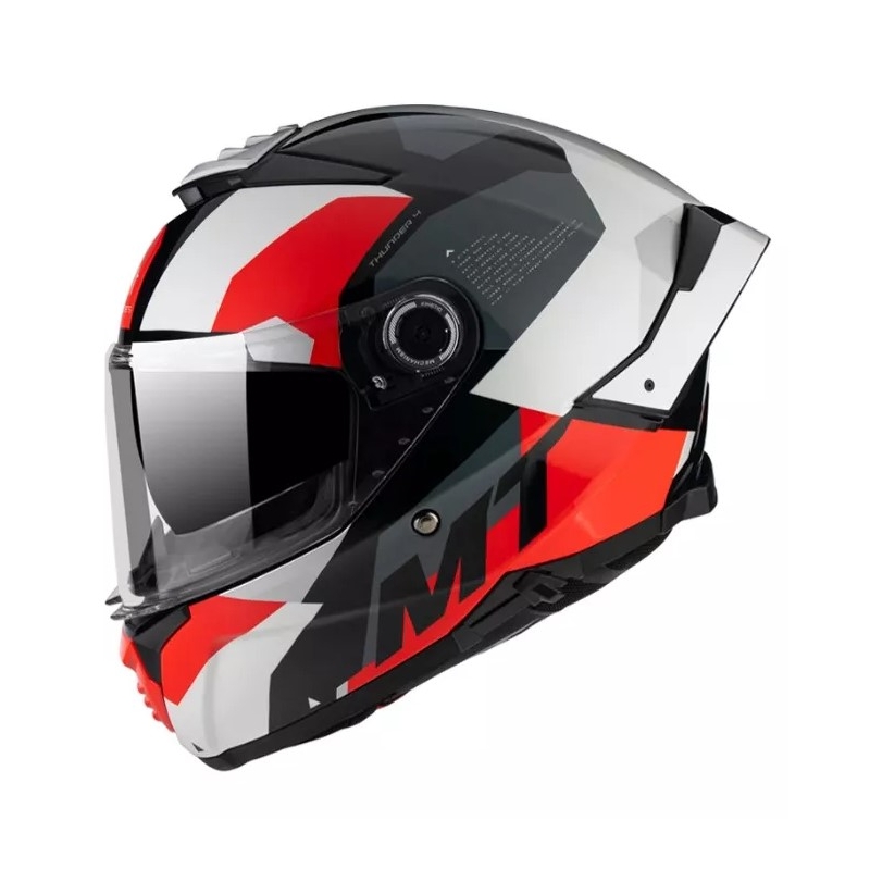 Integrální přilba na motorku MT FF118SV Thunder 4 SV Fade červeno-bílo-šedo-černá