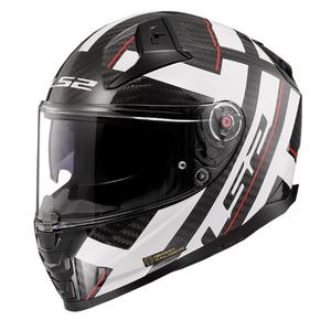 LS2 FF811 Vector II C Strong juodai baltas integralus motociklininko šalmas