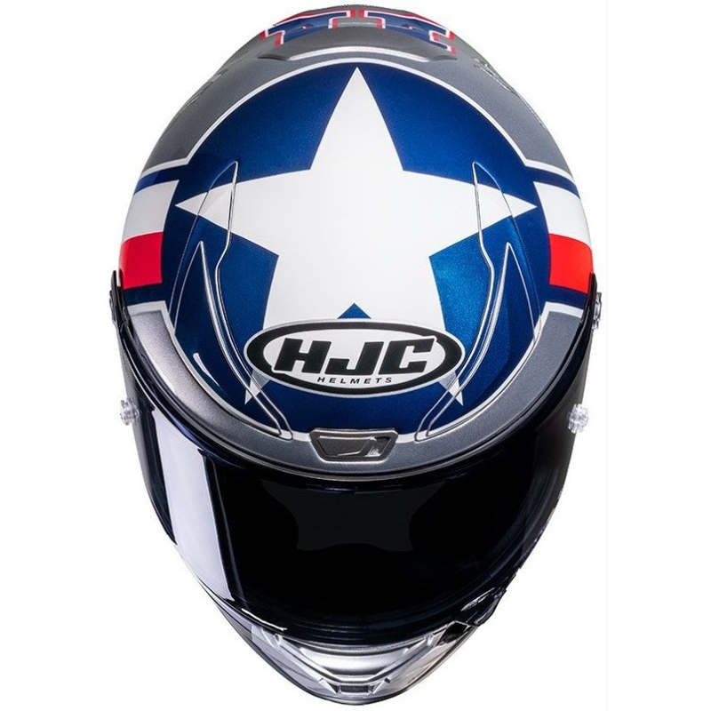 Integrální přilba na motorku HJC RPHA 1 Ben Spies Silverstar MC21 červeno-modro-bílo-stříbrná