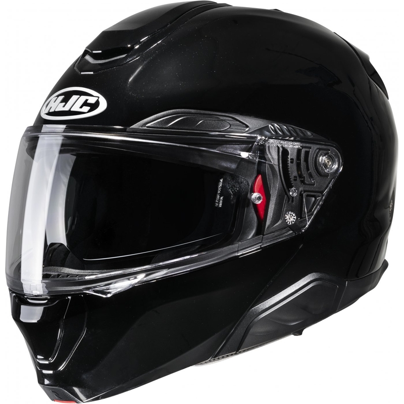 HJC RPHA 91 Solid metallic black flip-up motociklininko šalmas