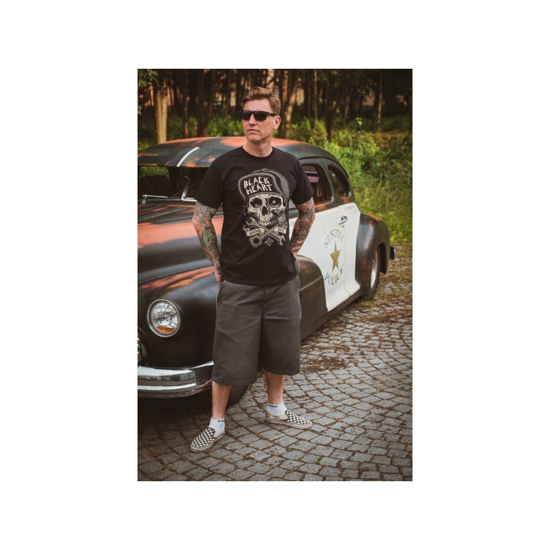 Vyriški marškinėliai Black Heart Garage Built