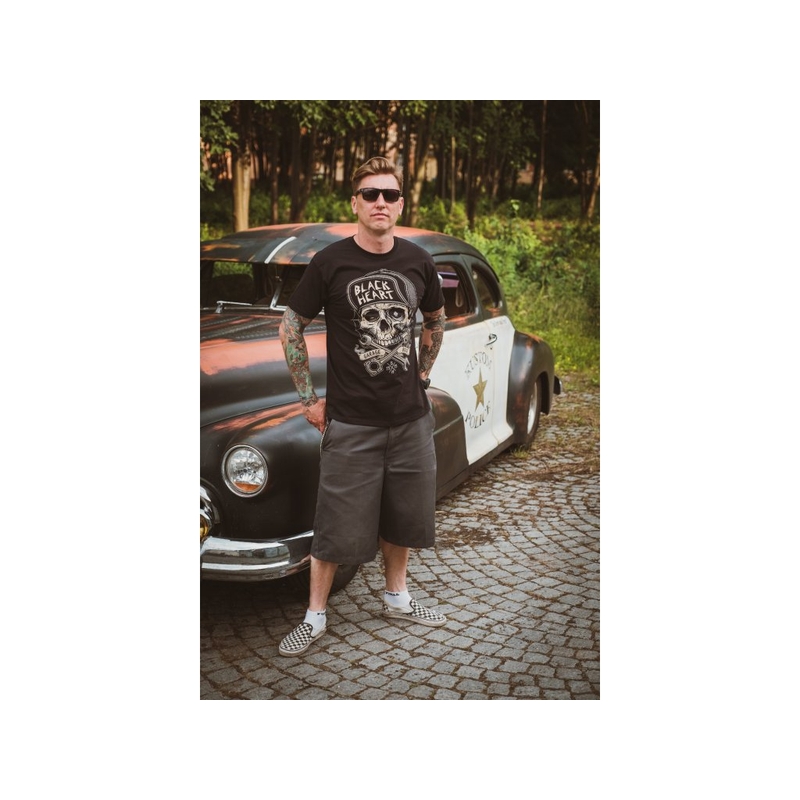 Vyriški marškinėliai Black Heart Garage Built