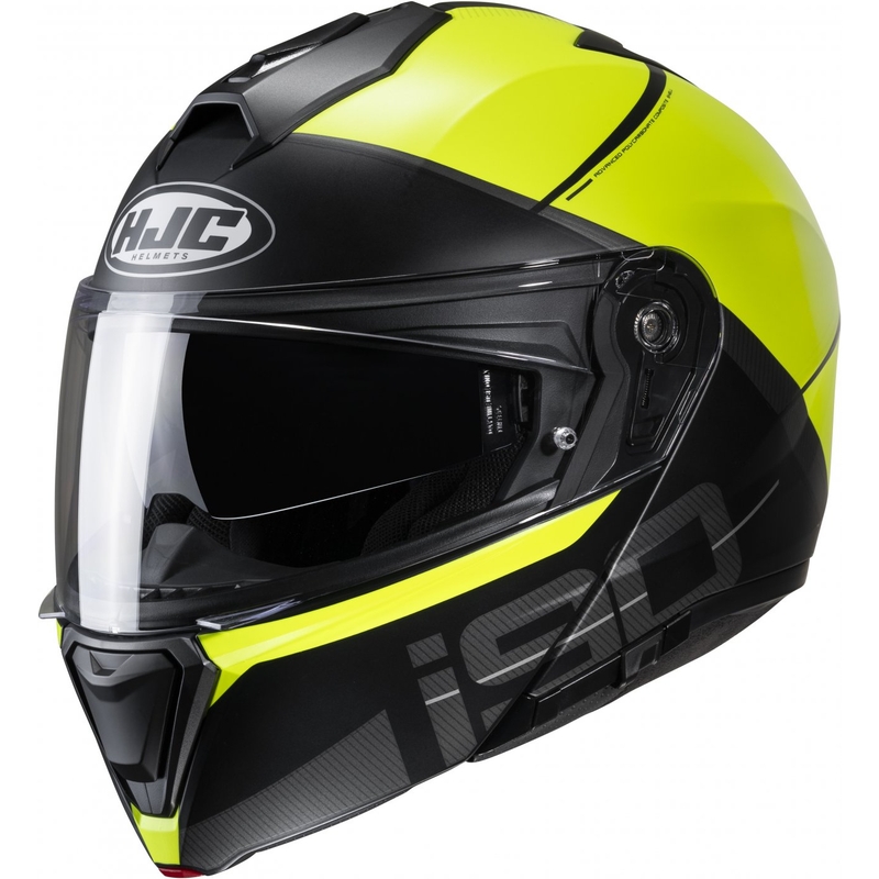 Vyklápěcí přilba na motorku HJC i90 May MC3HSF černo-fluo žlutá