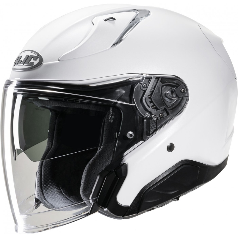 Atviras motociklininko šalmas HJC RPHA 31 Solid pearl white