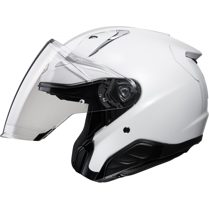 Atviras motociklininko šalmas HJC RPHA 31 Solid pearl white