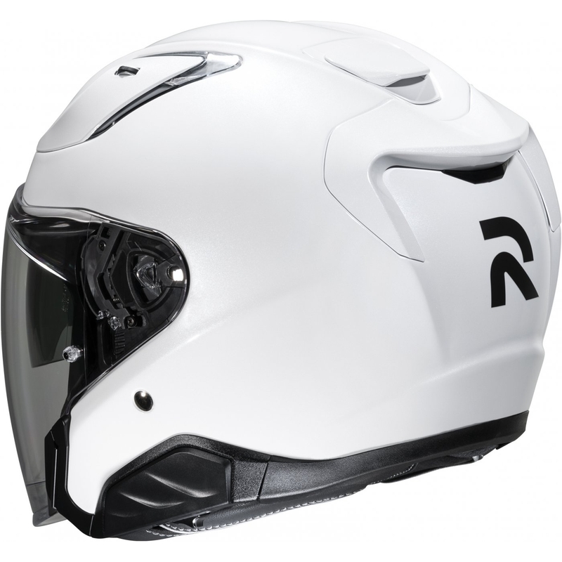 Atviras motociklininko šalmas HJC RPHA 31 Solid pearl white