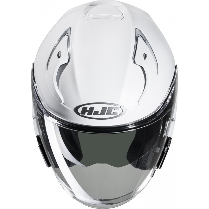 Atviras motociklininko šalmas HJC RPHA 31 Solid pearl white