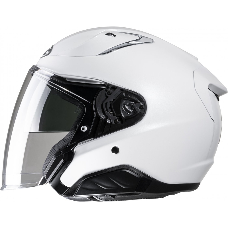 Atviras motociklininko šalmas HJC RPHA 31 Solid pearl white