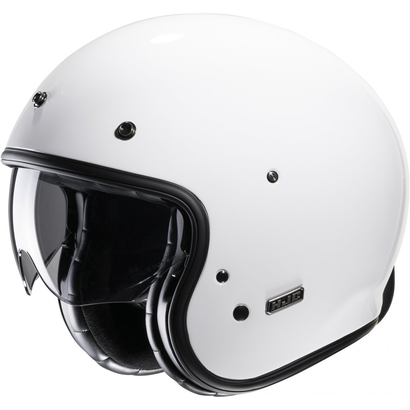 Atviras motociklininko šalmas HJC V31 Solid white