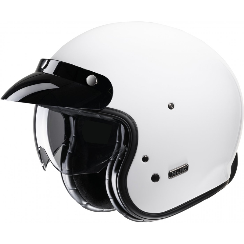 Atviras motociklininko šalmas HJC V31 Solid white