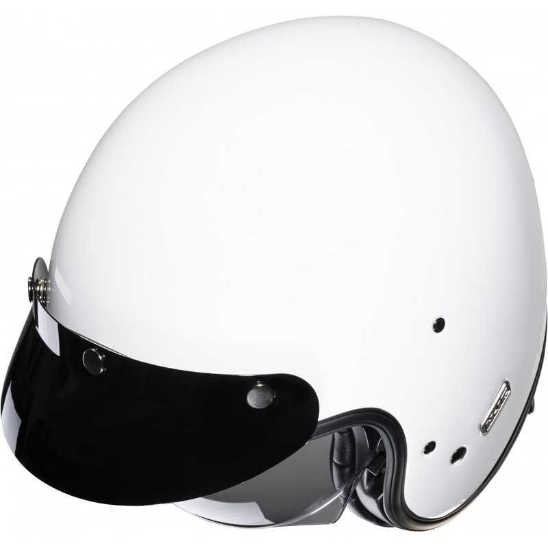 Atviras motociklininko šalmas HJC V31 Solid white