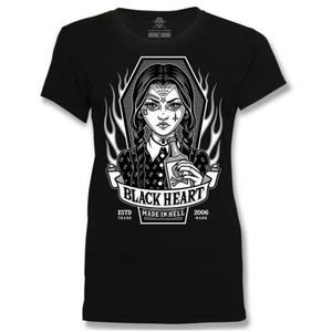 Moteriški marškinėliai Black Heart Wednesday