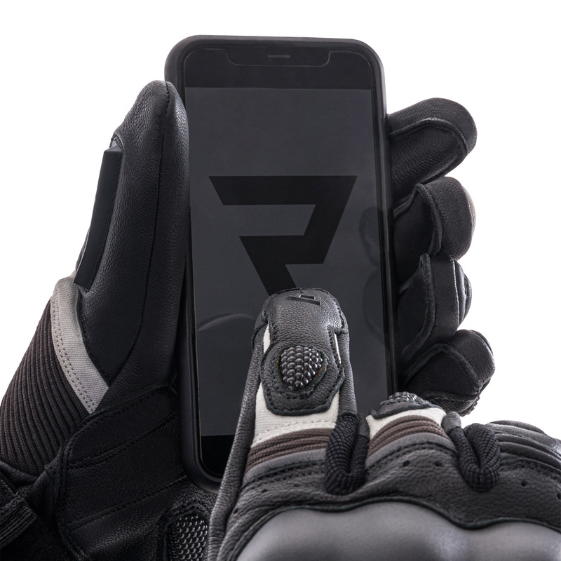 Motociklininko pirštinės Rebelhorn Range black-grey