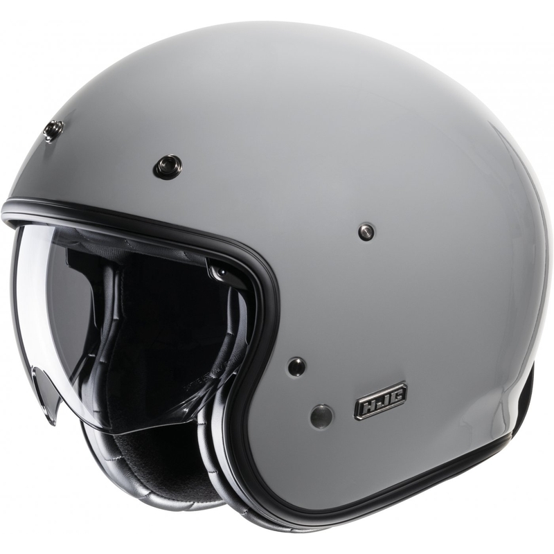 Atviras motociklininko šalmas HJC V31 Solid n. pilka