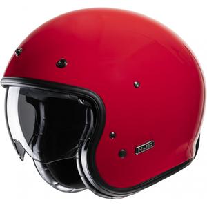 Atviras motociklininko šalmas HJC V31 Solid red