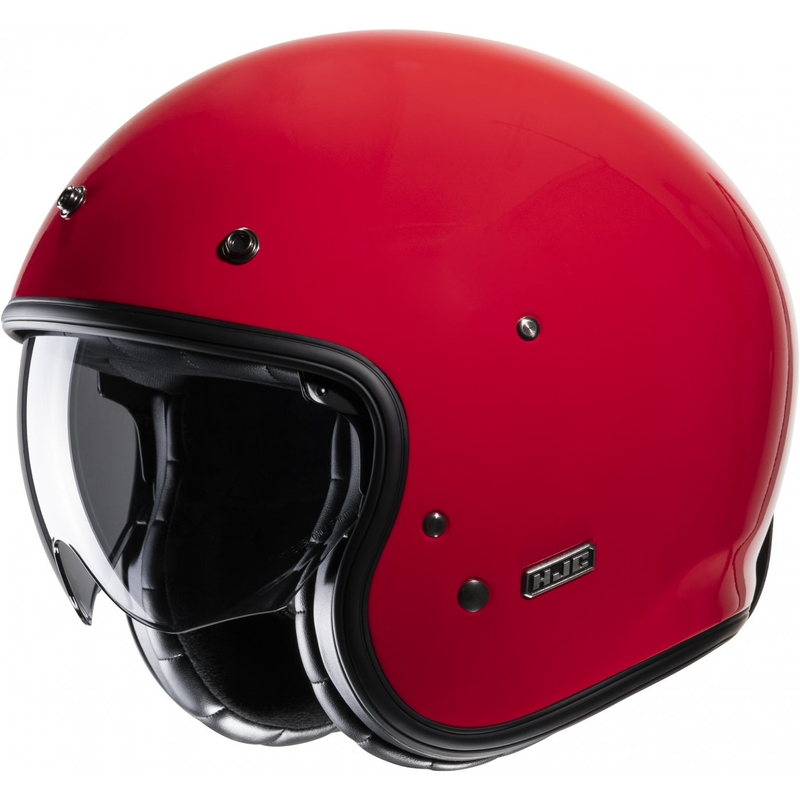 Atviras motociklininko šalmas HJC V31 Solid red