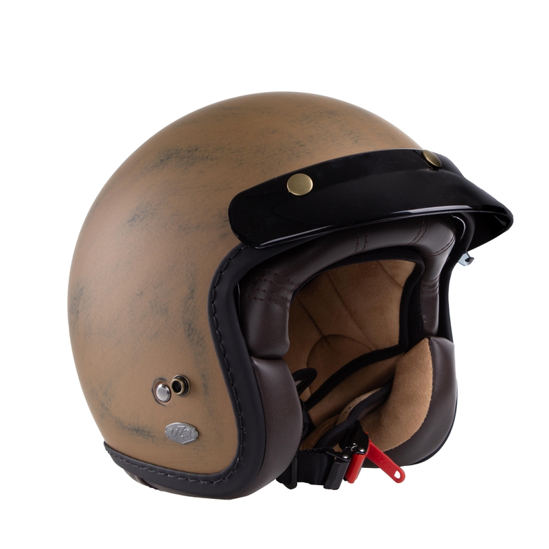 Přilba na motorku otevřená Lazer Mambo Evo Cafe Racer hnědá matná výprodej
