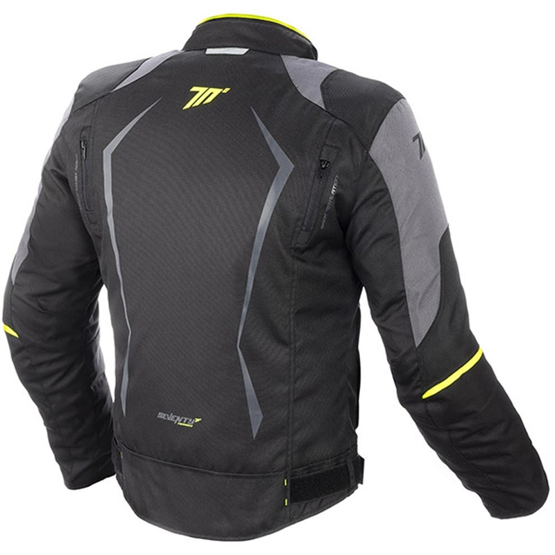 Motociklininko striukė SEVENTY DEGREES SD-JR47 black-grey-fluo yellow
