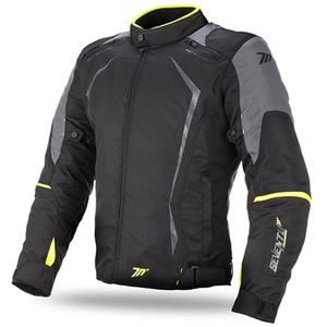 Motociklininko striukė SEVENTY DEGREES SD-JR47 black-grey-fluo yellow
