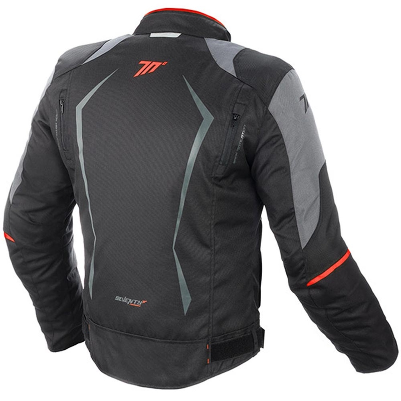 Motociklininko striukė SEVENTY DEGREES SD-JR47 black-grey-red