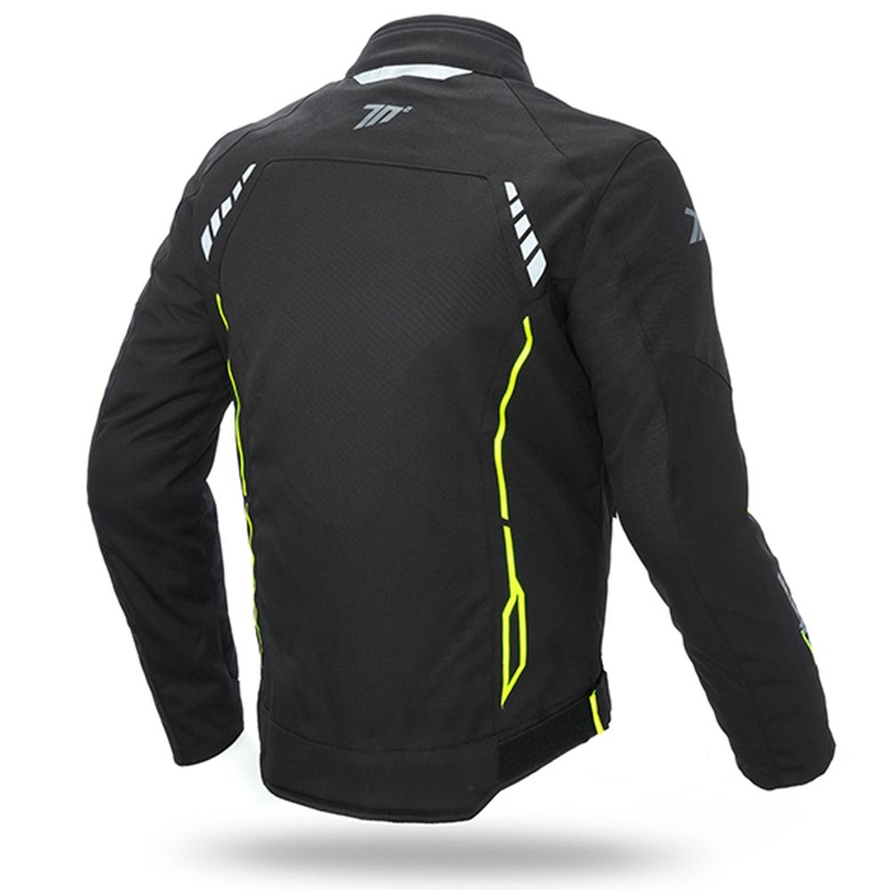Motociklininko striukė SEVENTY DEGREES SD-JR65 black-fluo yellow