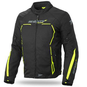 Motociklininko striukė SEVENTY DEGREES SD-JR65 black-fluo yellow