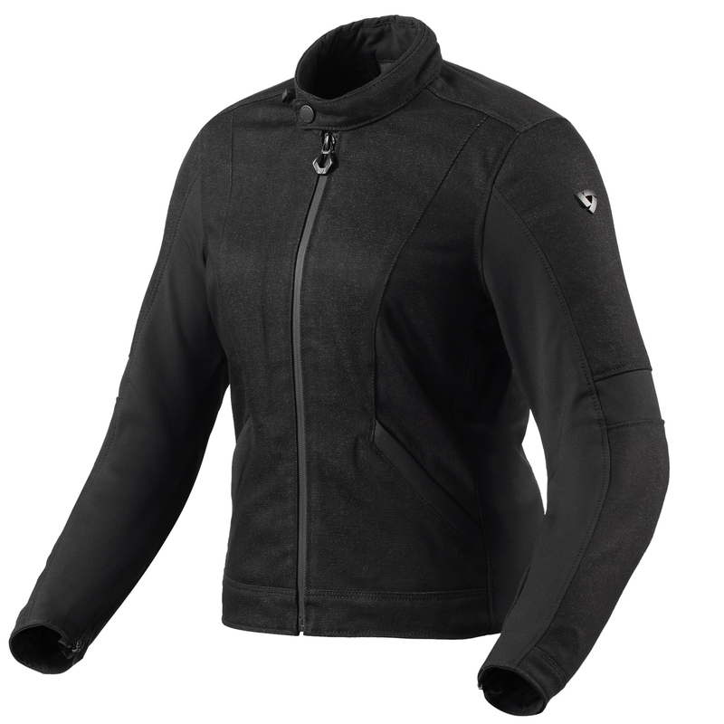 Moteriška Revit Elin Black motociklininko striukė išpardavimas