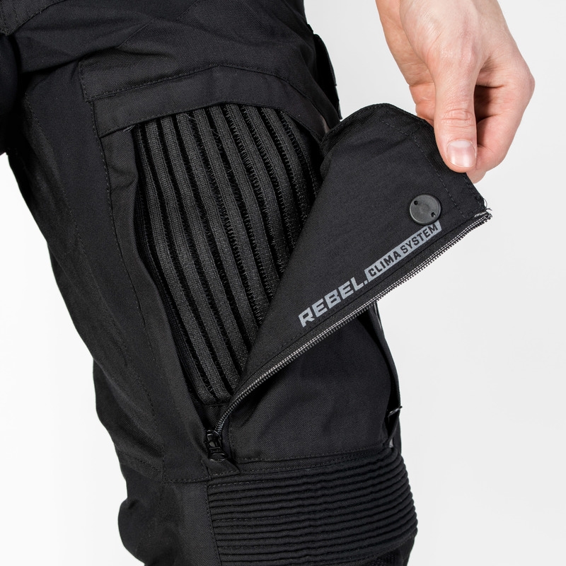 Rebelhorn Patrol motociklinės kelnės Black išpardavimas