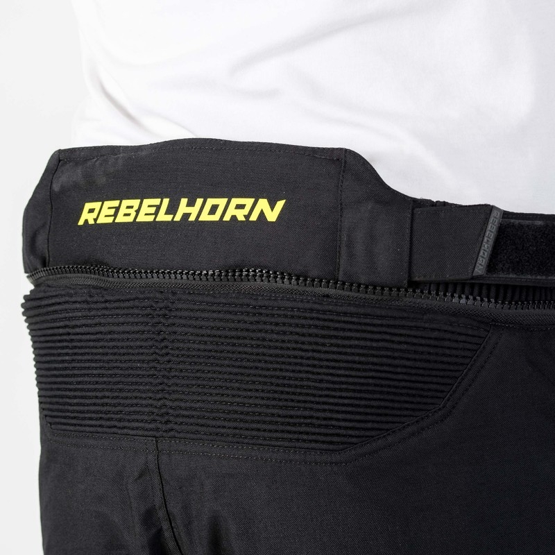 Rebelhorn Patrol Grey-Black-Fluo Yellow motociklinės kelnės išpardavimas