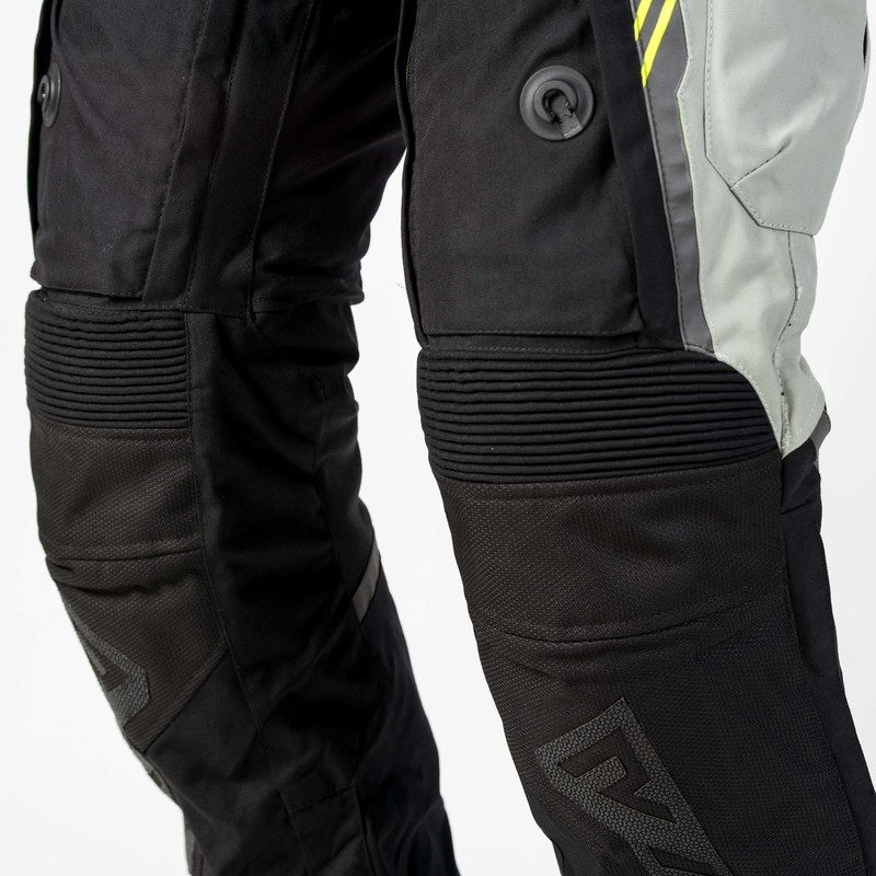 Rebelhorn Patrol Grey-Black-Fluo Yellow motociklinės kelnės išpardavimas