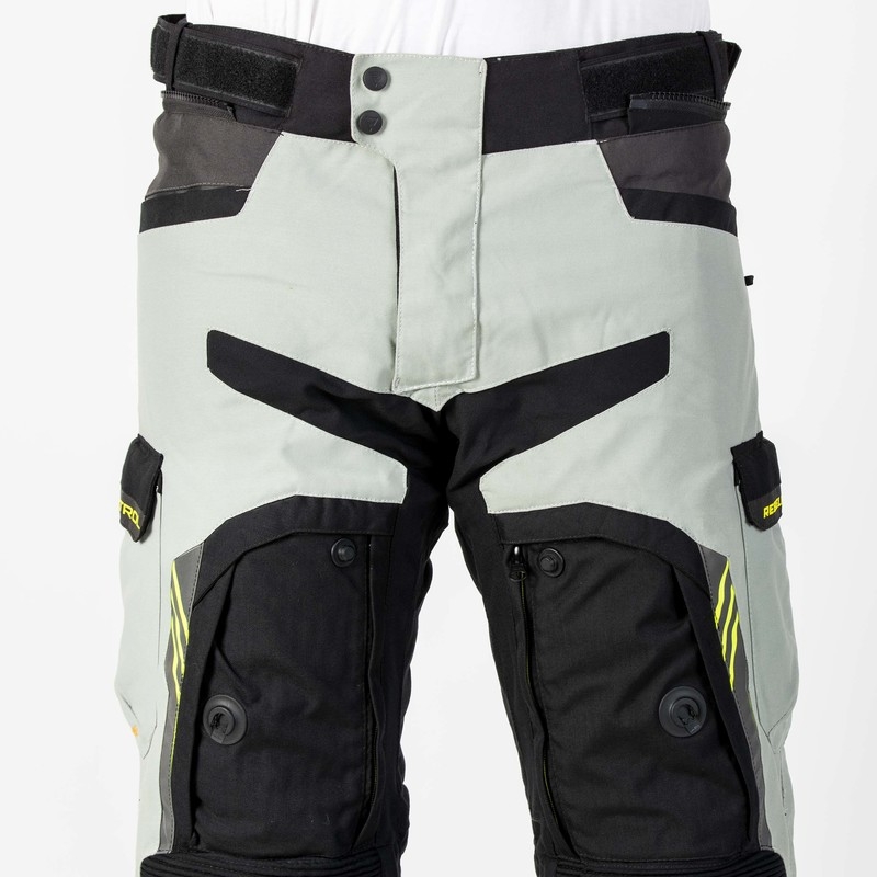 Rebelhorn Patrol Grey-Black-Fluo Yellow motociklinės kelnės išpardavimas
