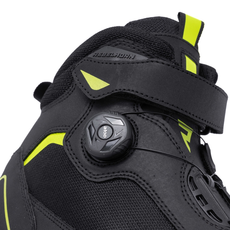 Motociklininko batai Rebelhorn Spark II black-fluo yellow