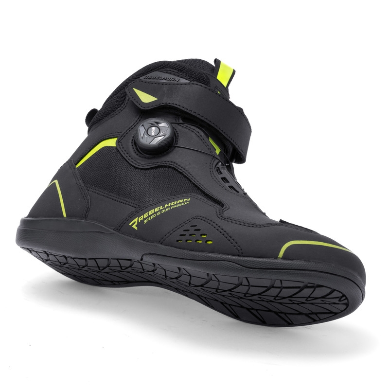 Motociklininko batai Rebelhorn Spark II black-fluo yellow