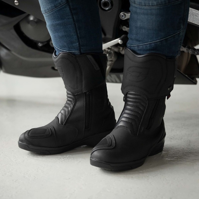 Moteriški Ozone Rapid Black Matte motociklininko batai