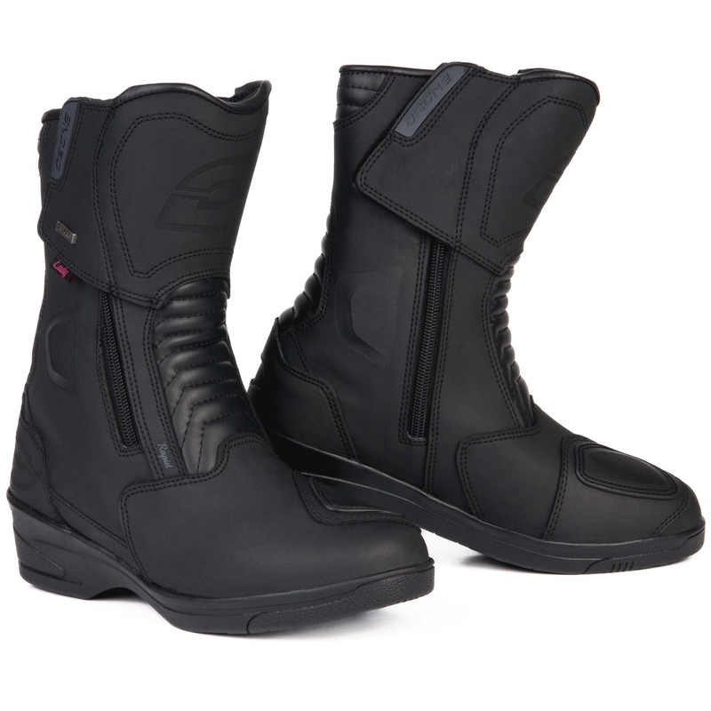 Moteriški Ozone Rapid Black Matte motociklininko batai