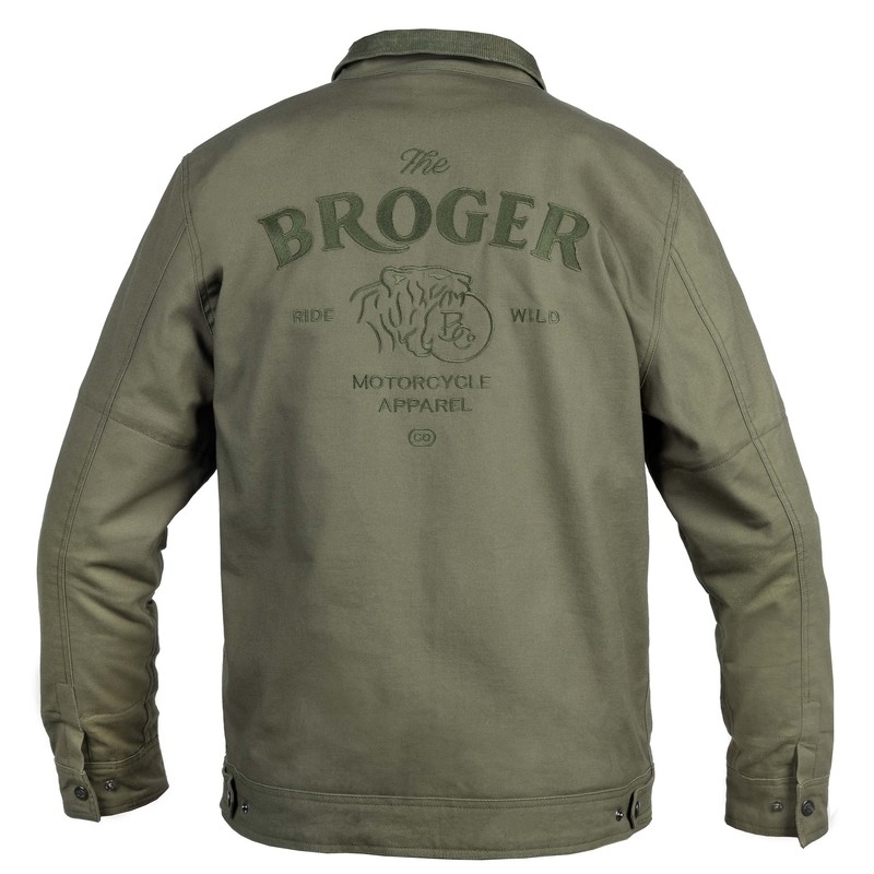 Bunda na motorku BROGER Montana olivově zelená výprodej