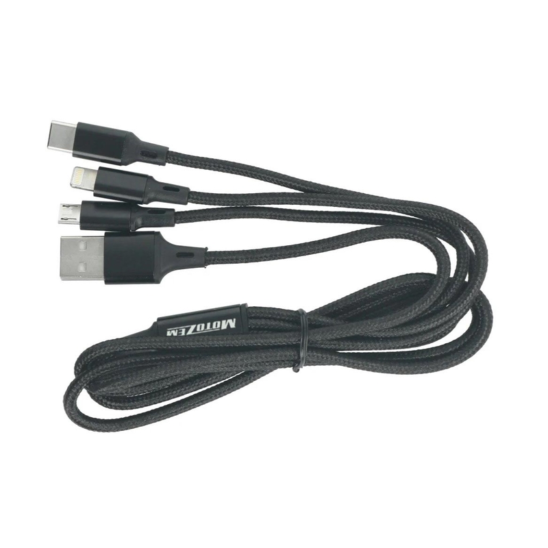 USB kabelis 3in1 MotoZem