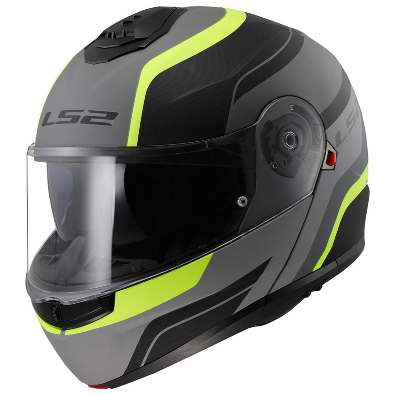 Atverčiamas šalmas LS2 FF908 Strobe II Monza black-fluo yellow