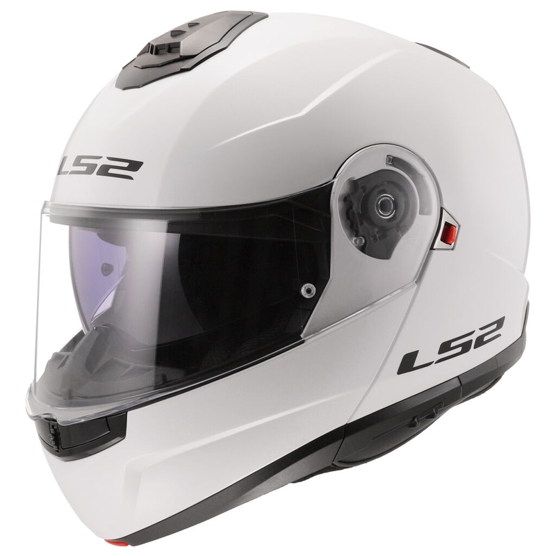 Atverčiamas šalmas LS2 FF908 Strobe II baltas blizgus