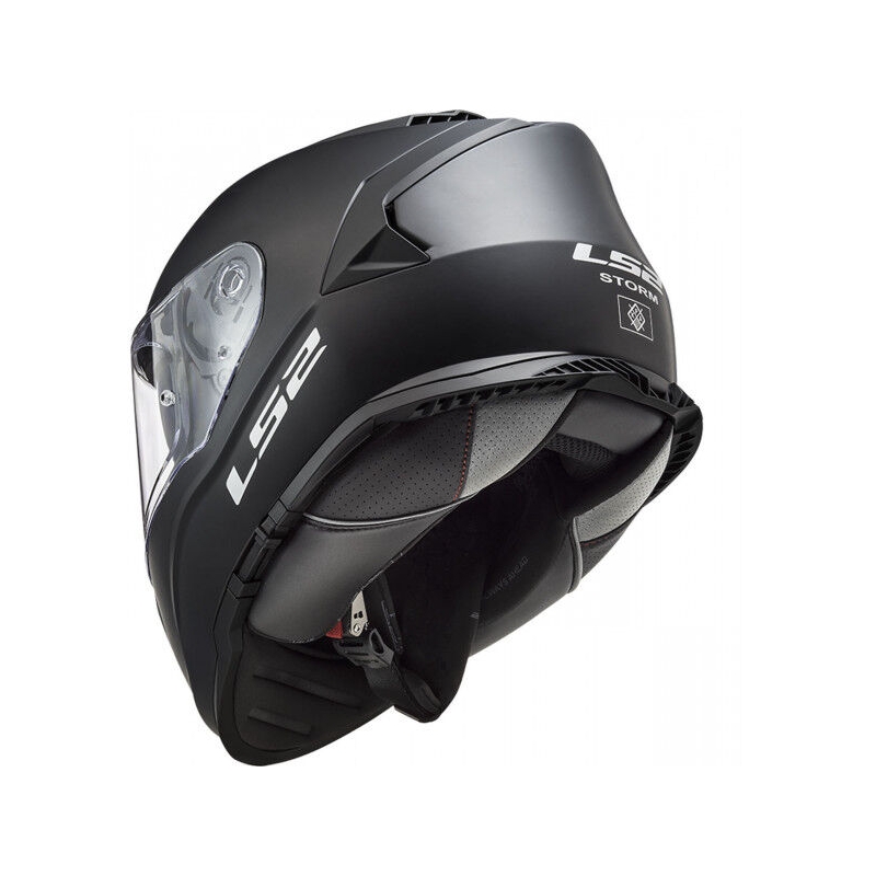 LS2 FF800 Storm II Solid Matte Black Integral Motociklininko šalmas