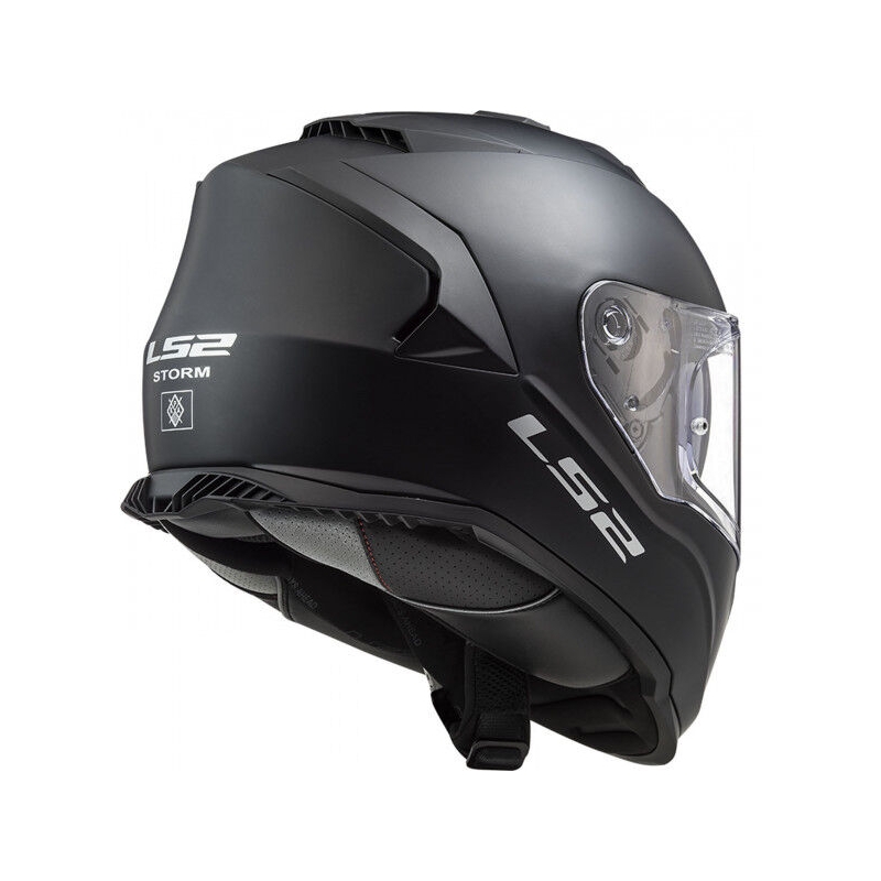 LS2 FF800 Storm II Solid Matte Black Integral Motociklininko šalmas