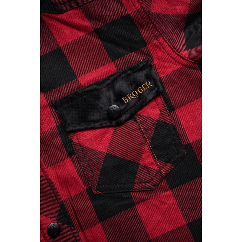 Moteriški motociklininko marškinėliai BROGER Alaska black-red išpardavimas